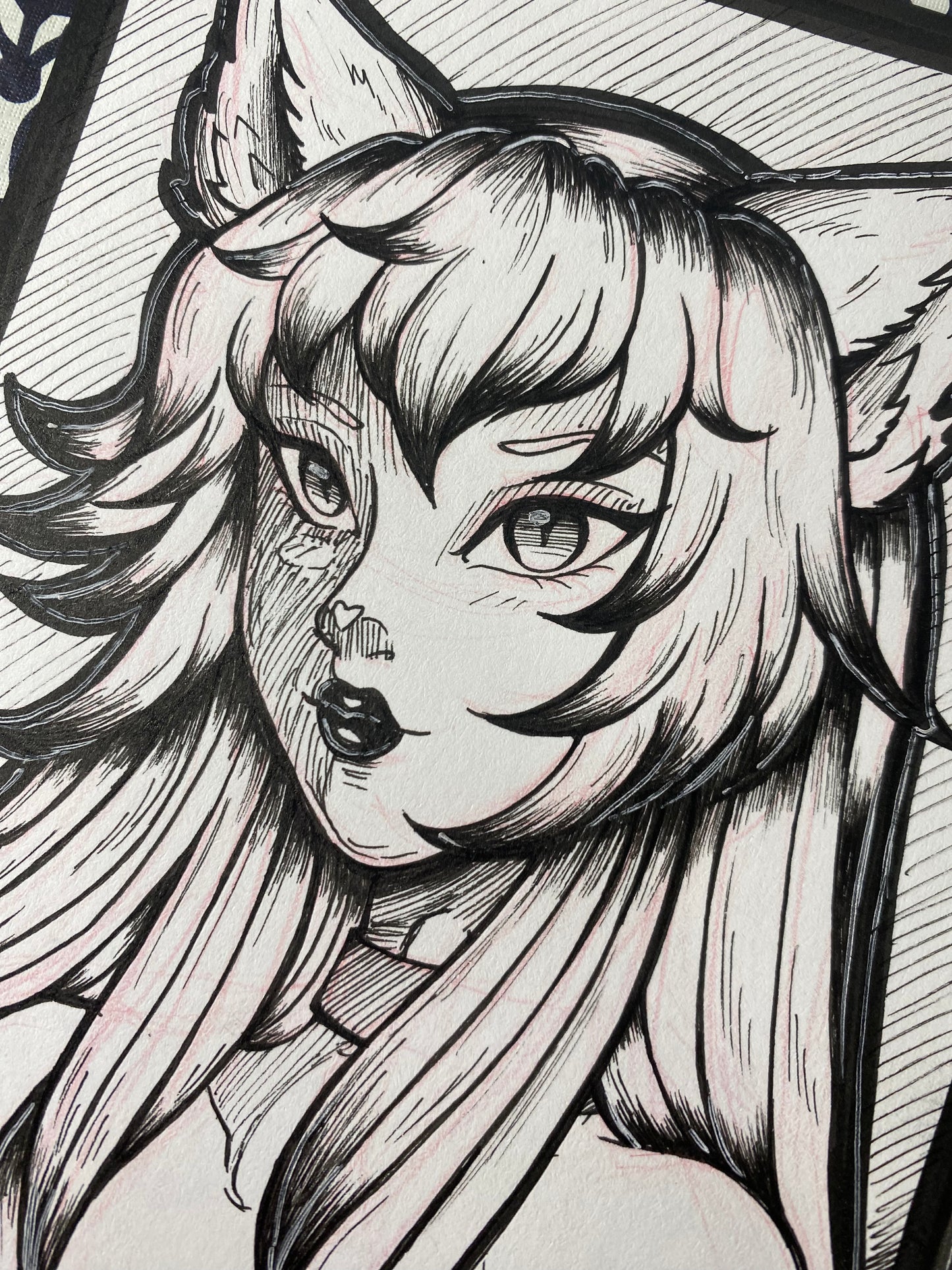 Feline Beauty Original 4”x6” Traditional Artwork