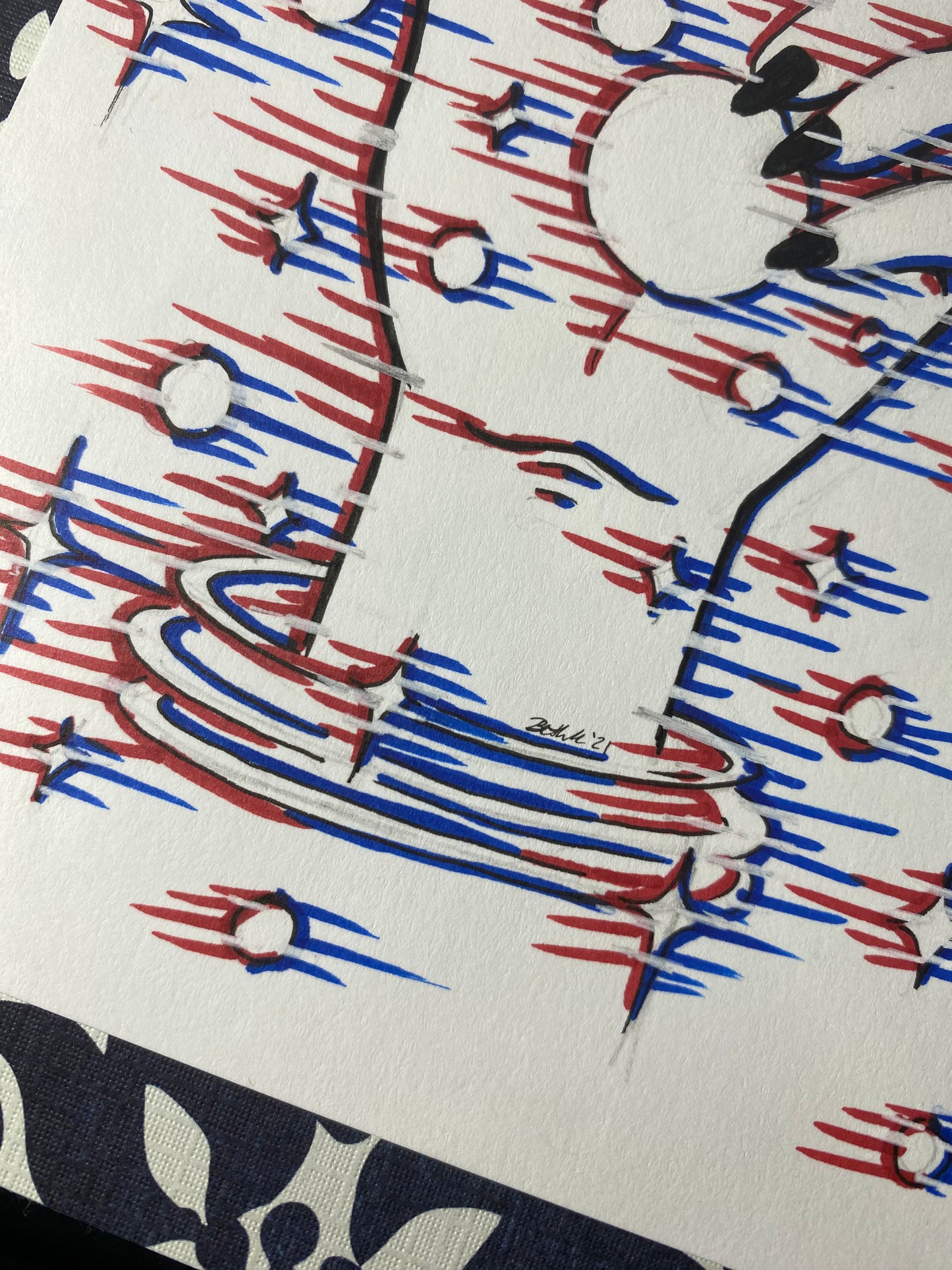 Magical Glitch Original 4”x6” Traditional Artwork