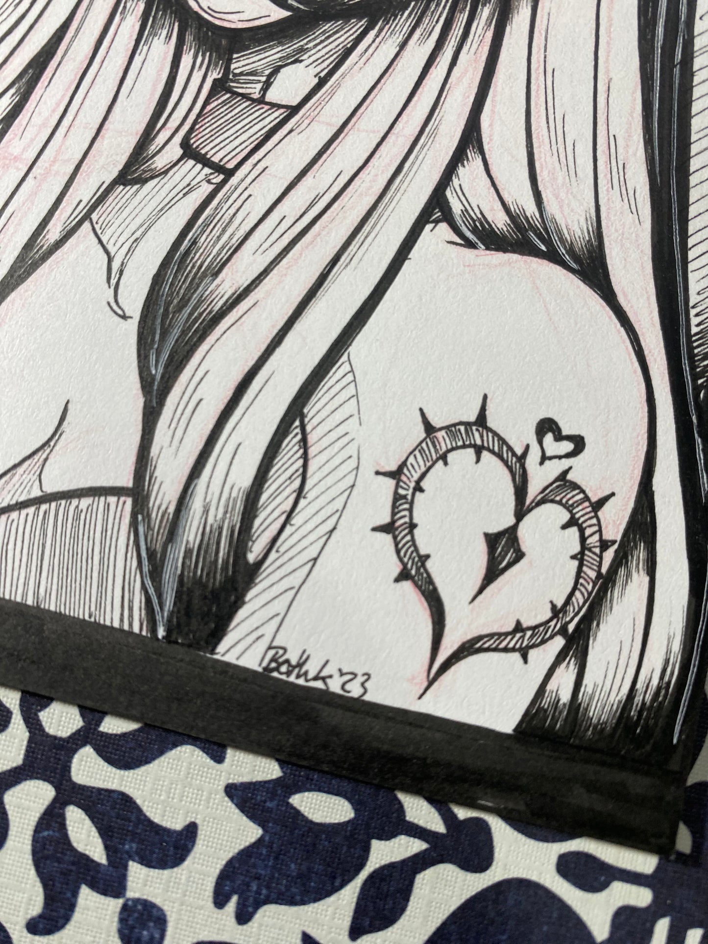 Feline Beauty Original 4”x6” Traditional Artwork