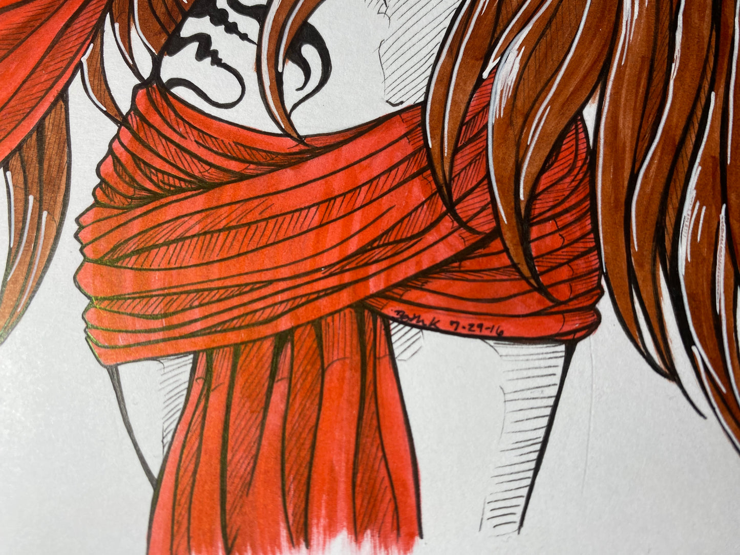 Red Sorceress 12”x9” Original Traditional Artwork