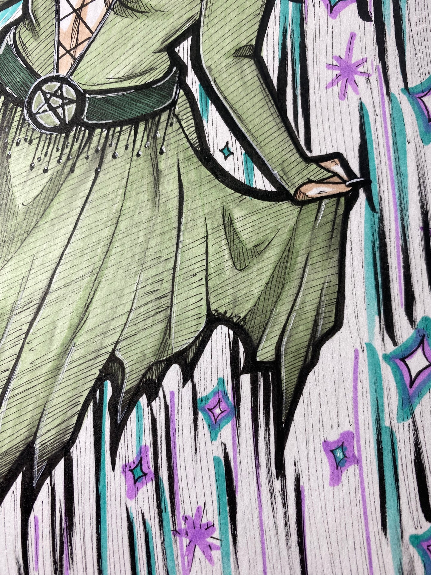 Witchy Magic 7”x10” Original Traditional Artwork