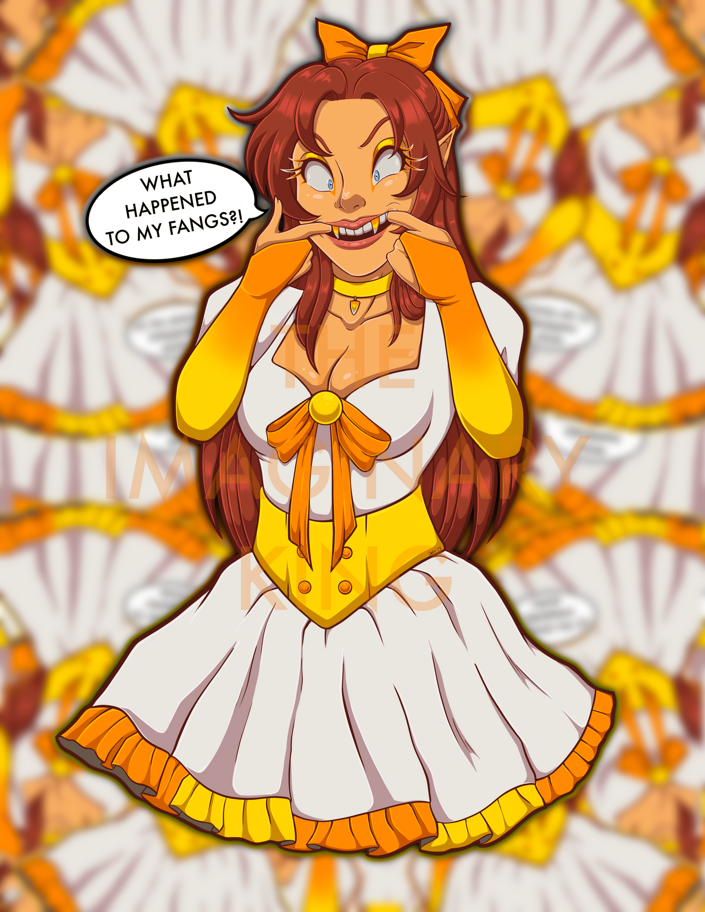 CANDY CORN REVAMP 4” ORIGINAL STICKER