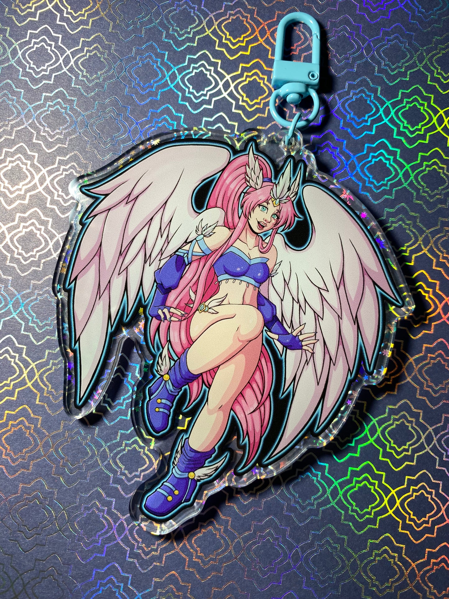 Raine OC Starry Holographic 4” Keychain
