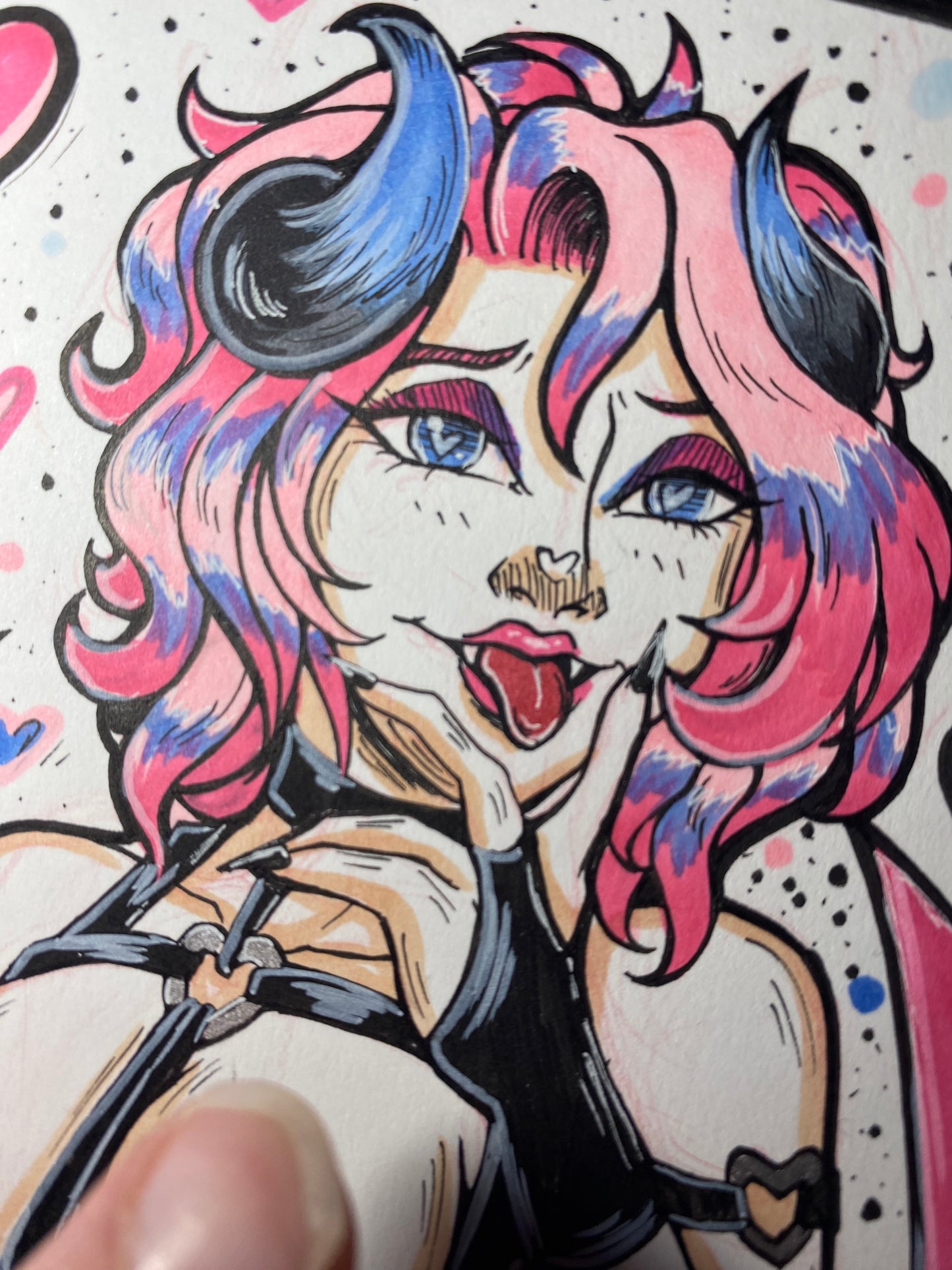 Lilith - NSFW Demon Original Character 5x7” Traditional Art