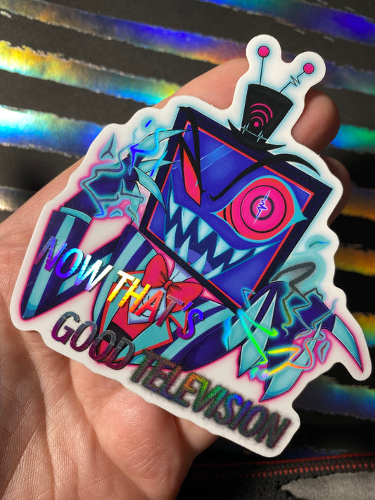 Holographic 3.5” Vox Hazbin Hotel Fan Art Sticker