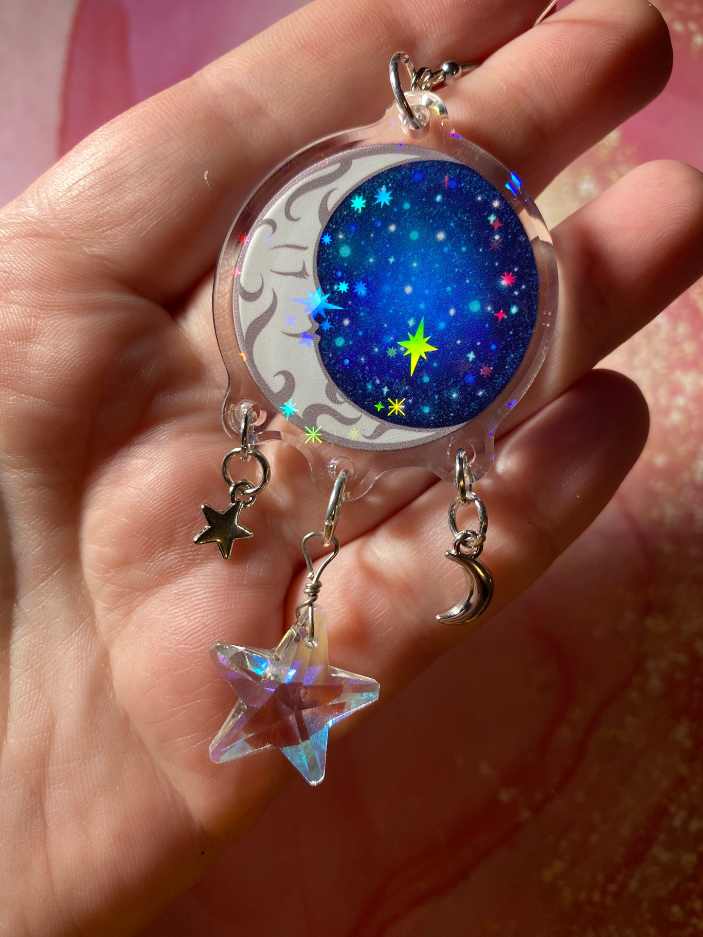 Fantasy Moon Original Earrings - 2”+