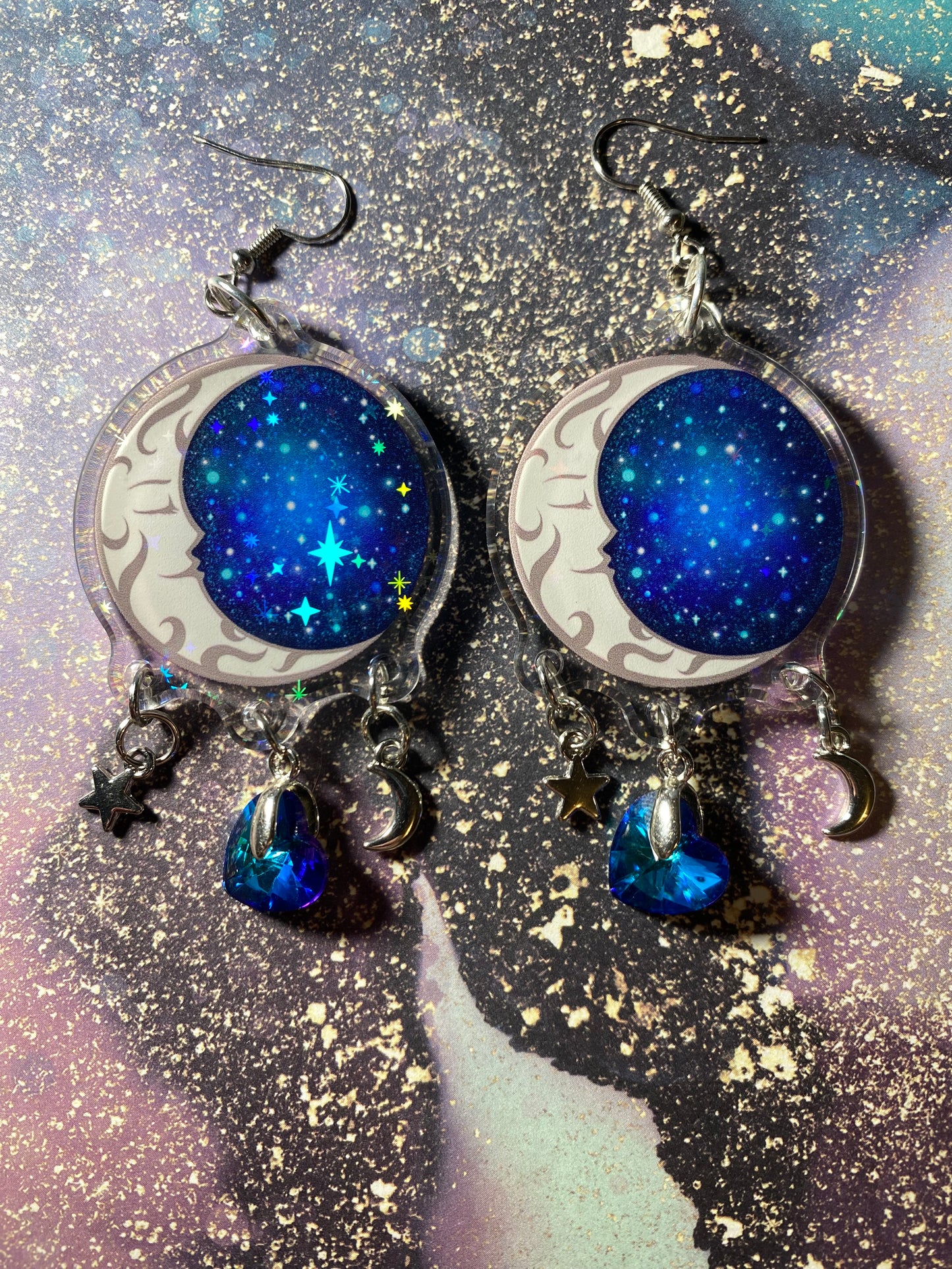 Fantasy Moon Original Earrings - 2”+