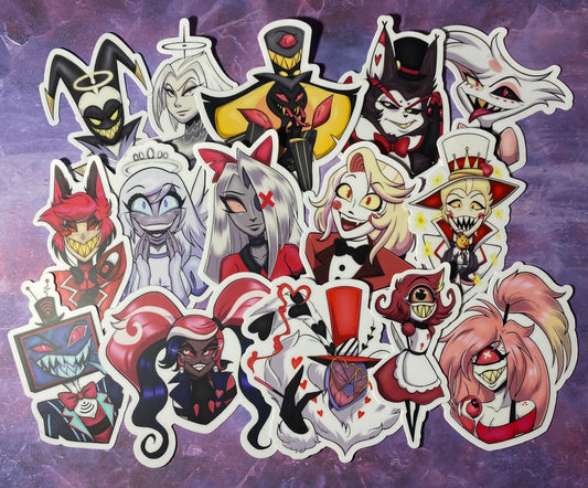 Hazbin Hotel - Variety Fan Art 3.5”Vinyl Waterproof Stickers