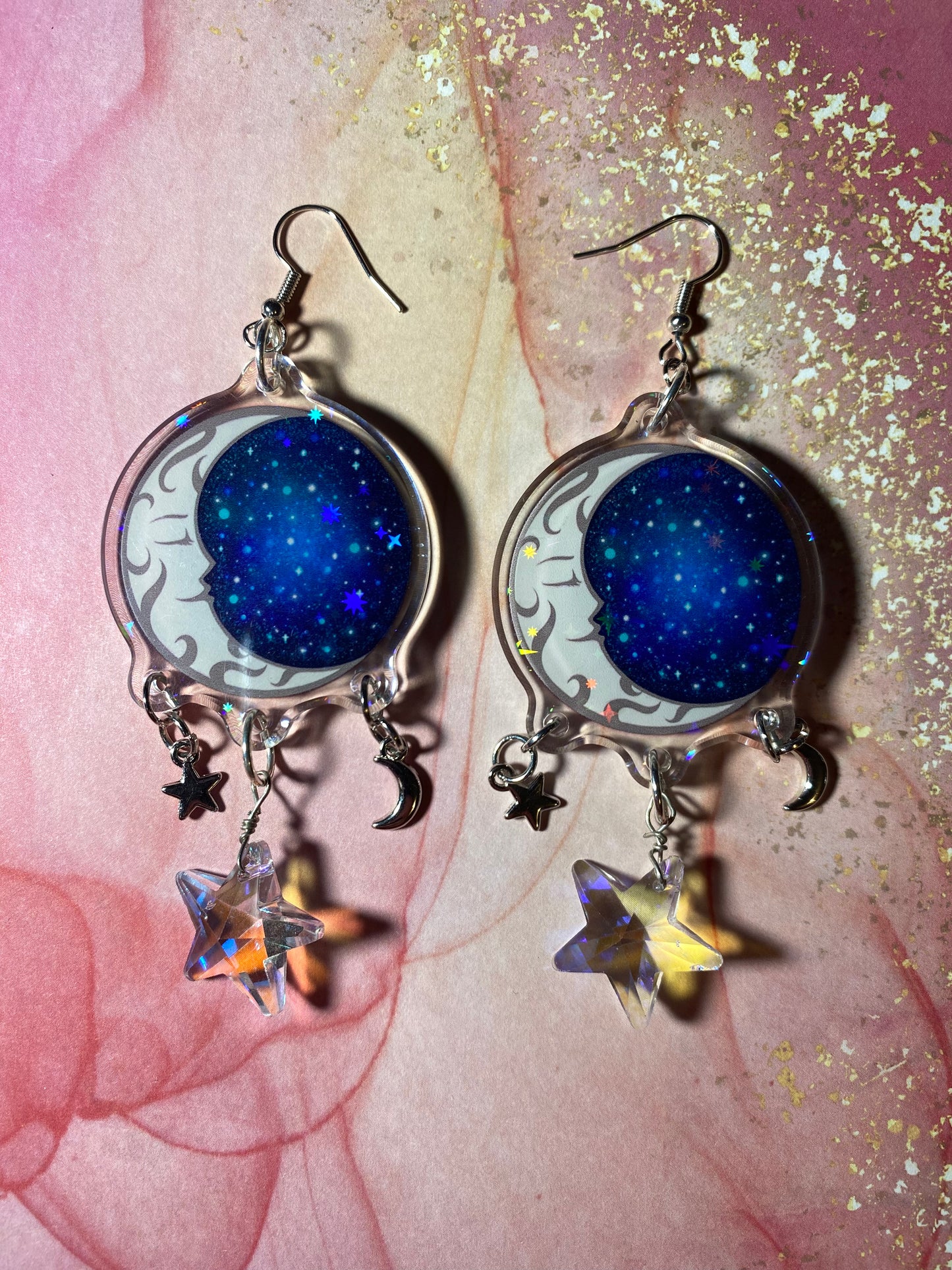 Fantasy Moon Original Earrings - 2”+