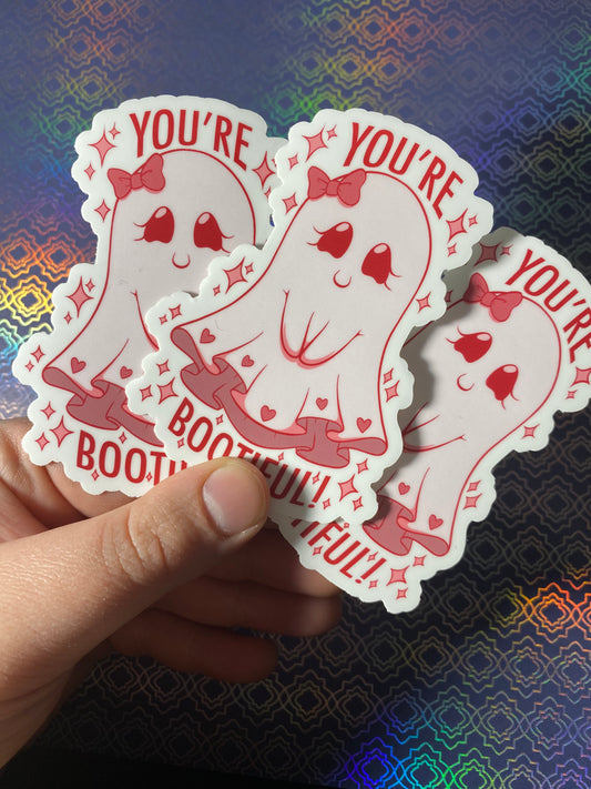 BOOTIFUL GHOST 4” ORIGINAL STICKER