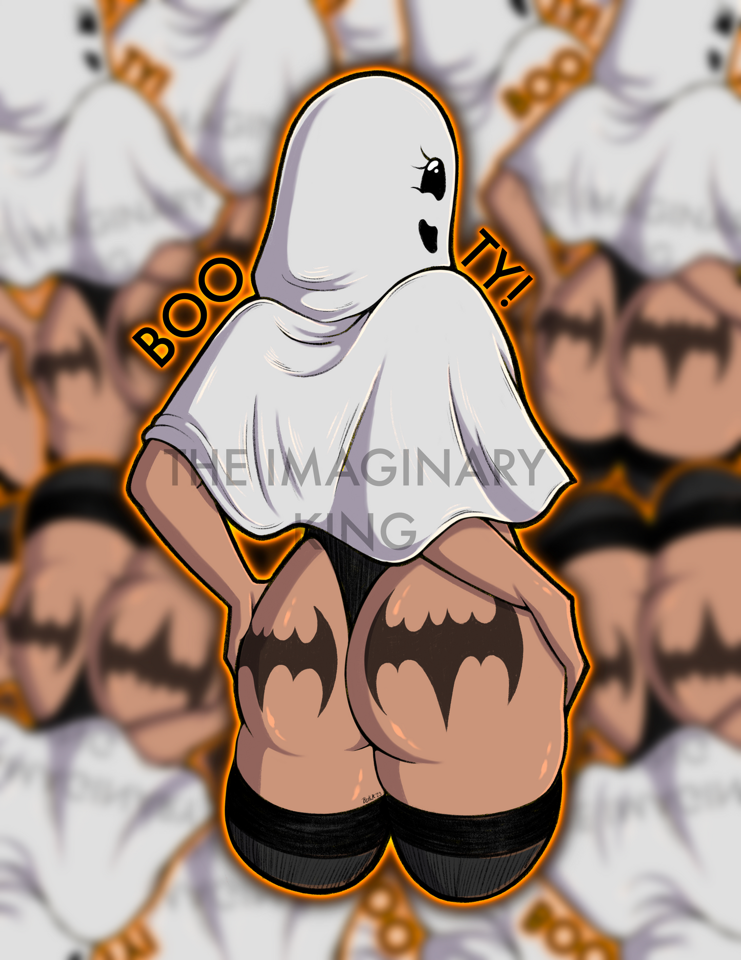 BOOTY Original Halloween Sticker 4”