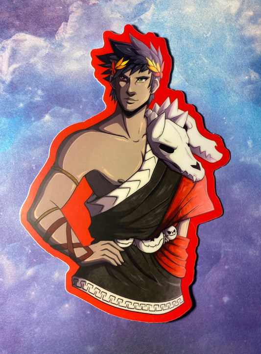 Zagreus - Hades Fan art 4” Vinyl Sticker