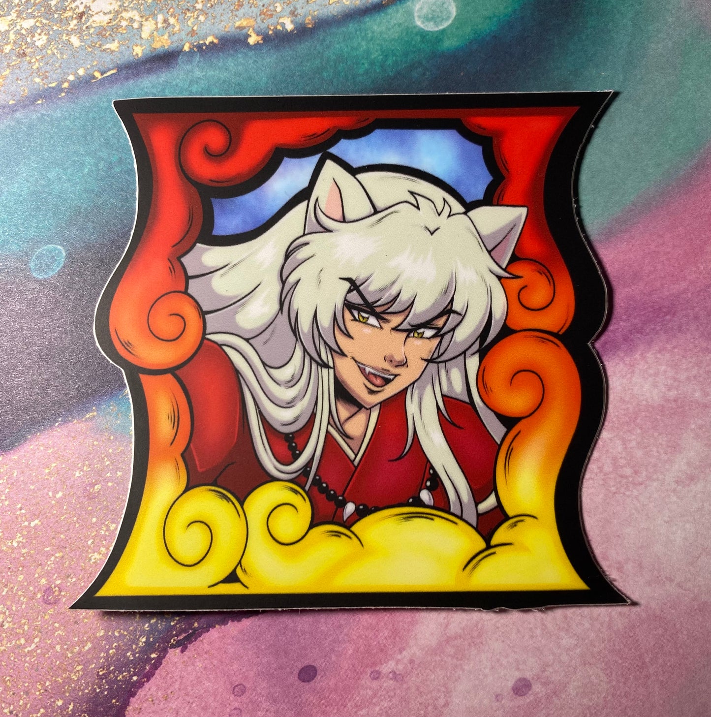 Dog Demon Anime Sticker - 3.25”Matte Waterproof Vinyl