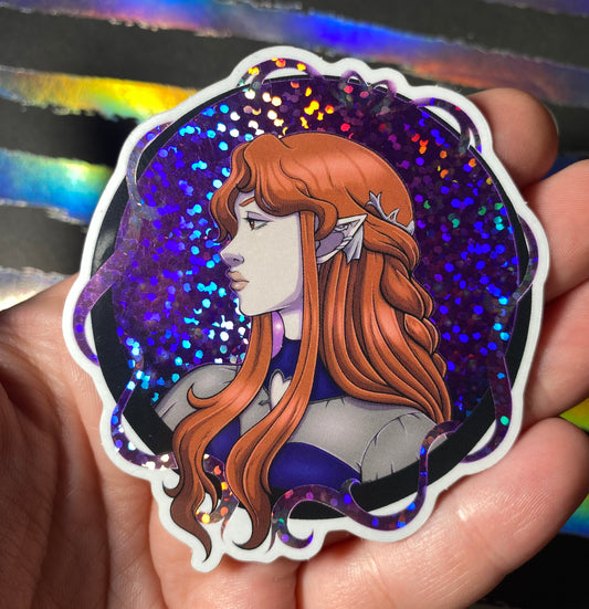 Lenore - Castlevania Fan Art 3” Holographic Vinyl Sticker