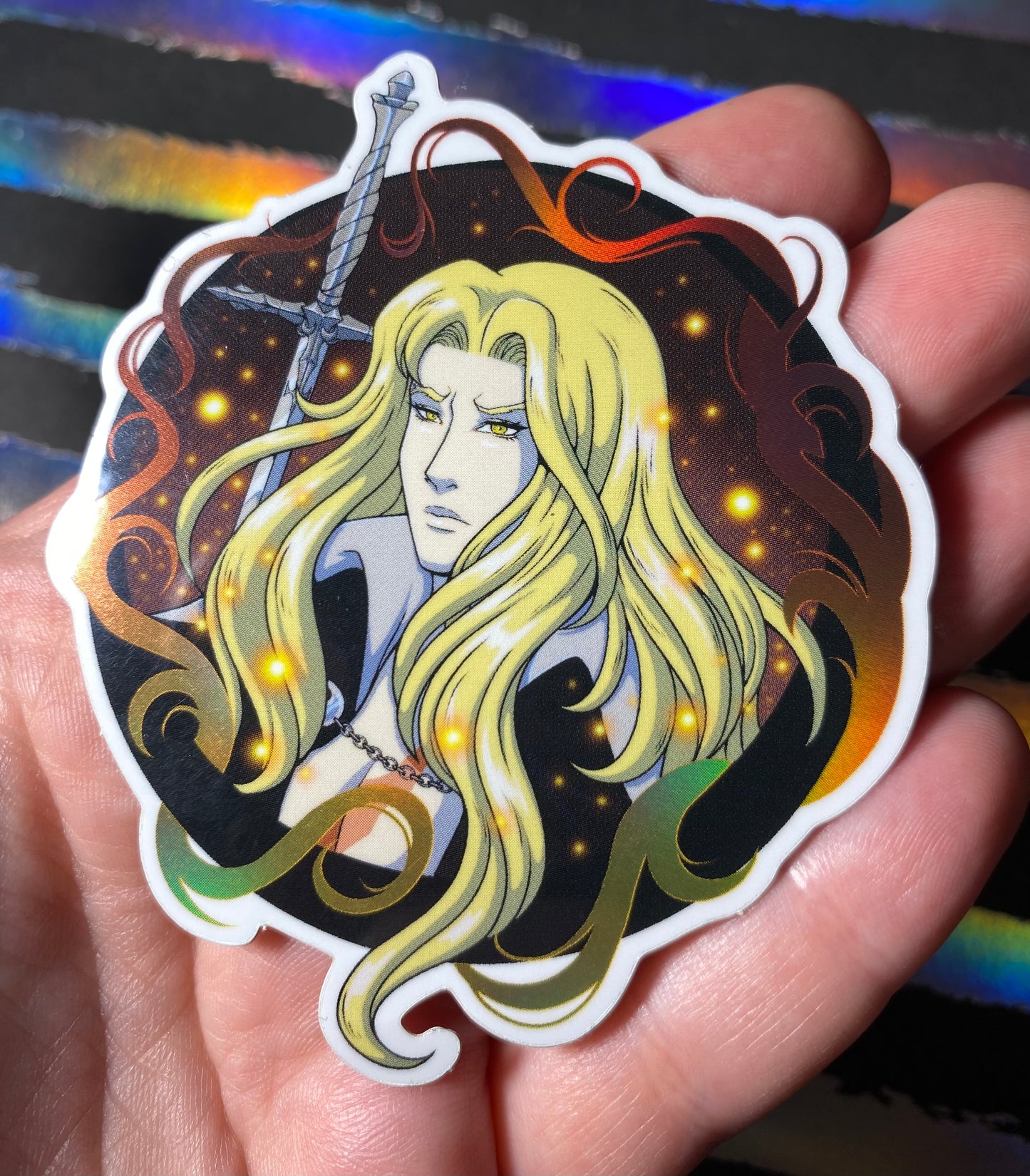 Alucard Castlevania Fan Art Vinyl Sticker