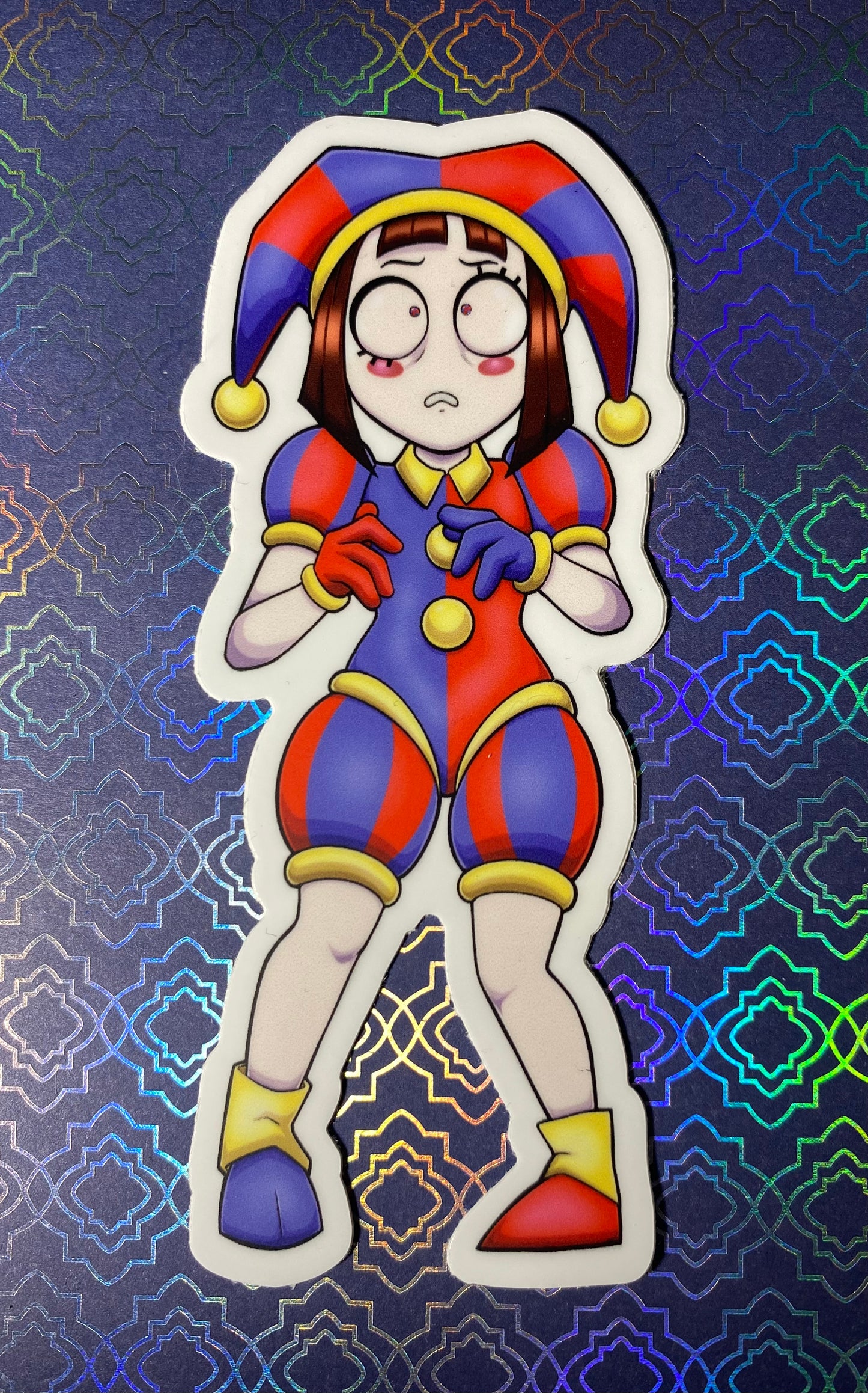 Pomni- Digital Circus 4” Fan Art Vinyl Sticker