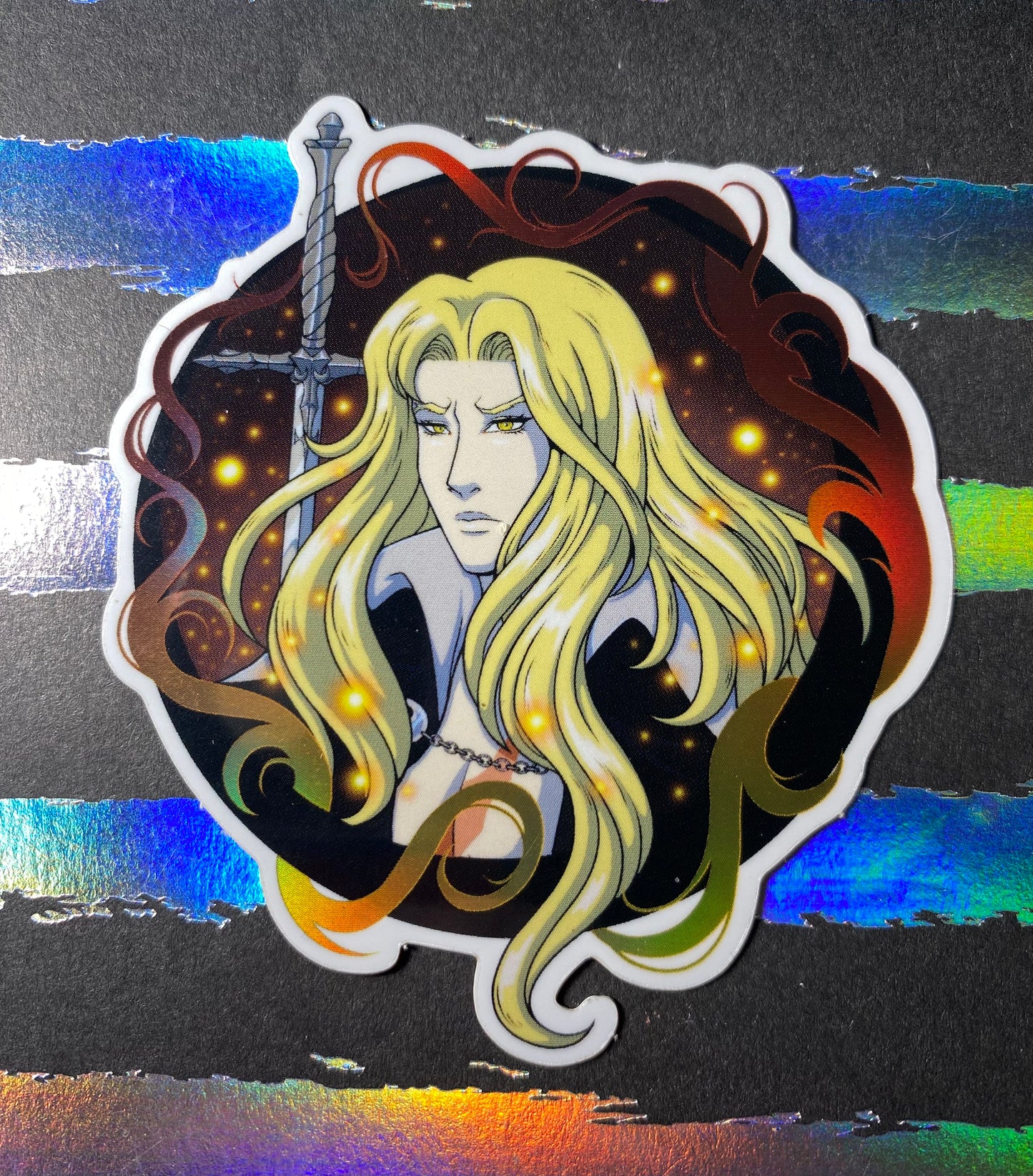 Alucard Castlevania Fan Art Vinyl Sticker