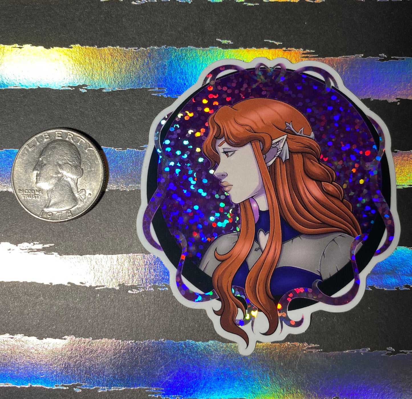 Lenore - Castlevania Fan Art 3” Holographic Vinyl Sticker