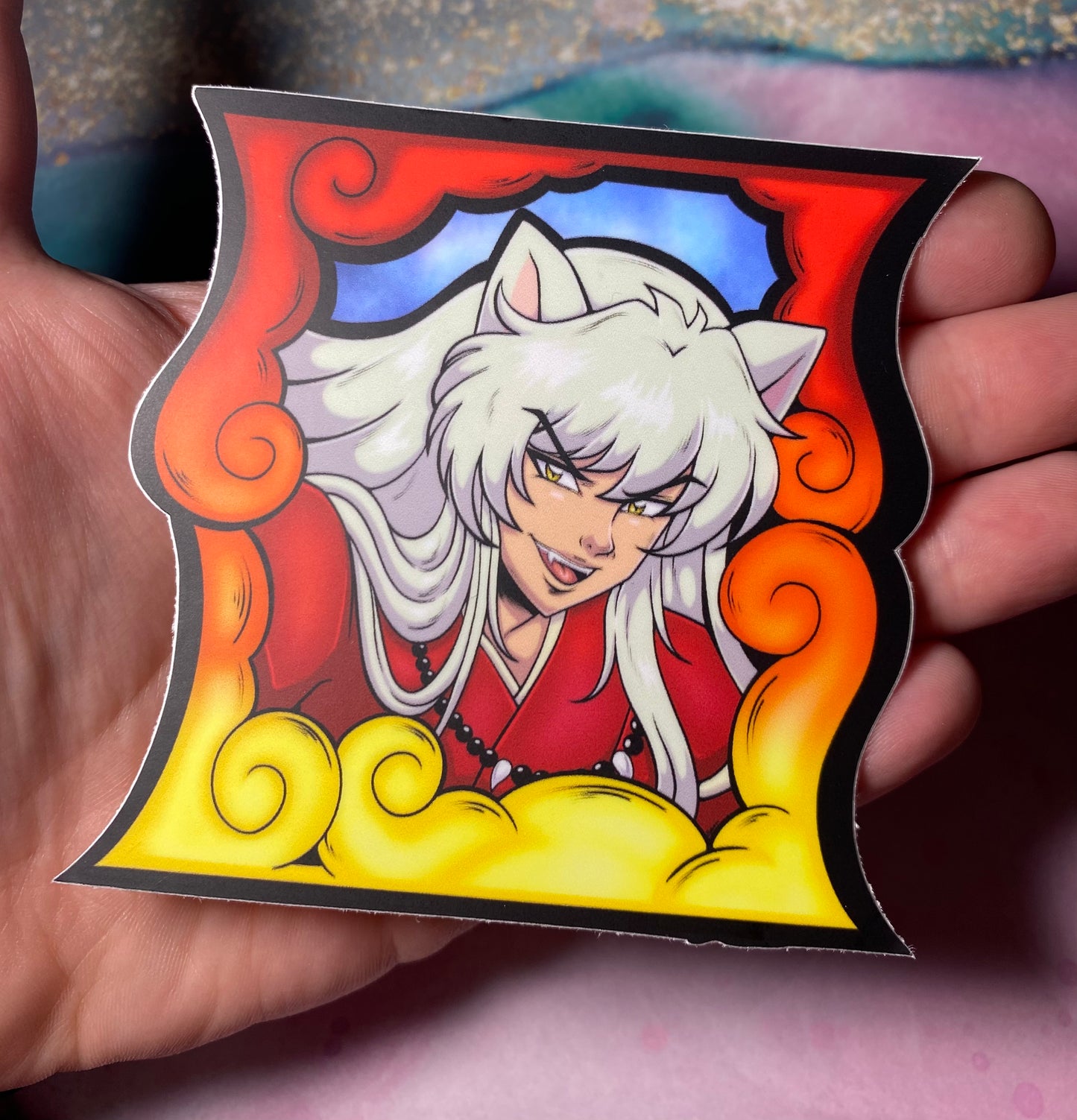 Dog Demon Anime Sticker - 3.25”Matte Waterproof Vinyl