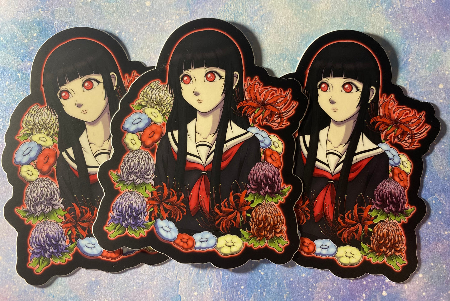 Hell Girl - Ai Enma 4” Fan Art Waterproof Vinyl Sticker