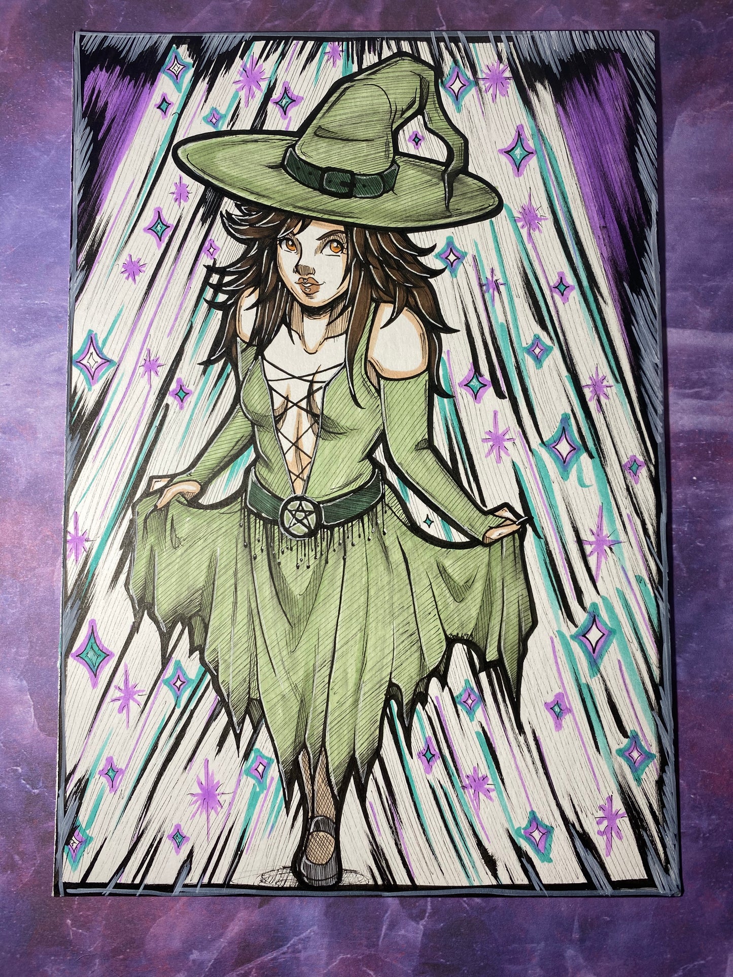 Witchy Magic 7”x10” Original Traditional Artwork