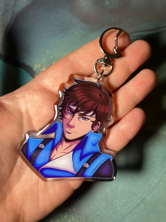 Richter Belmont - Castlevania Fan Art 3” Acrylic Keychain