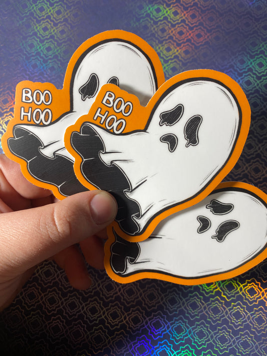 BOOHOO 3.5” ORIGINAL HALLOWEEN STICKER