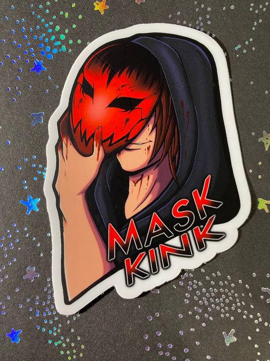 Mask Kink Original 4” Vinyl Sticker