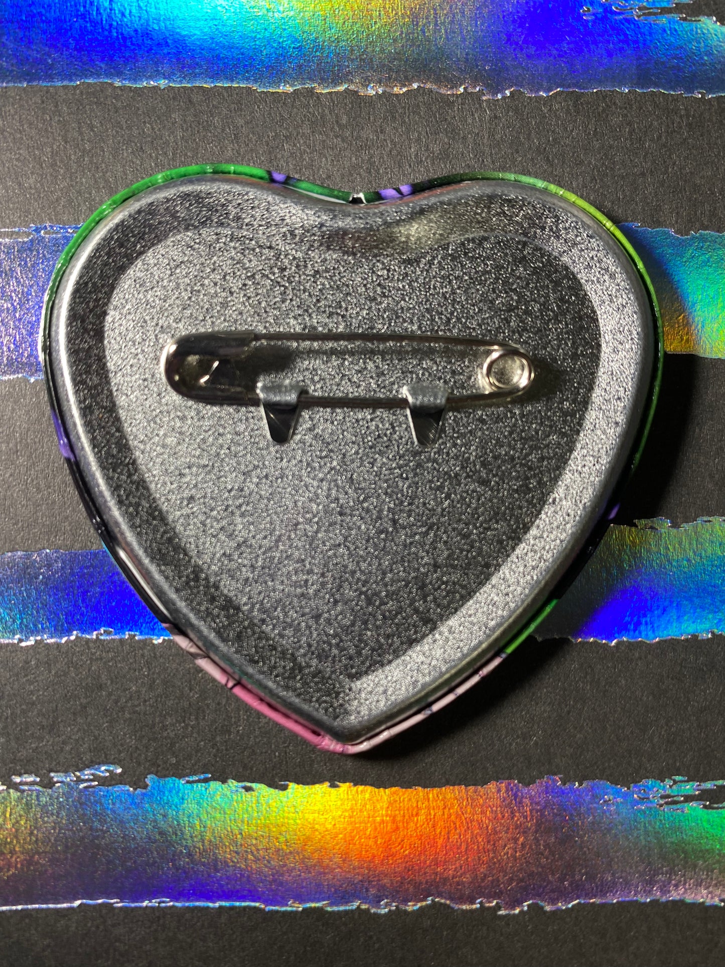 Alaric OC 2” Heart Shaped Button
