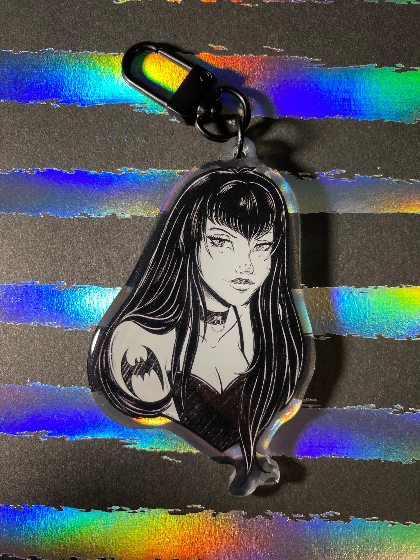 OPHELIA "GOTH LADY" 3" KEYCHAIN