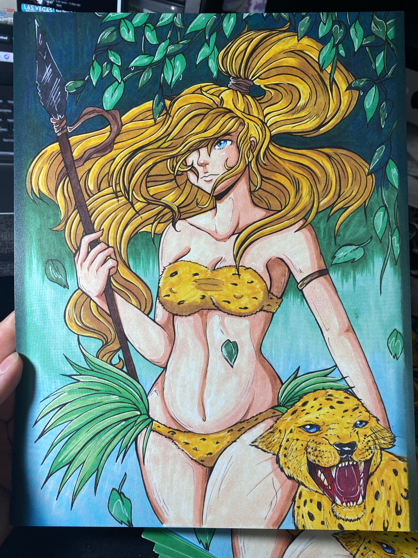 Jungle Queen Julie Winters Fan Art 8.5”x11” Print