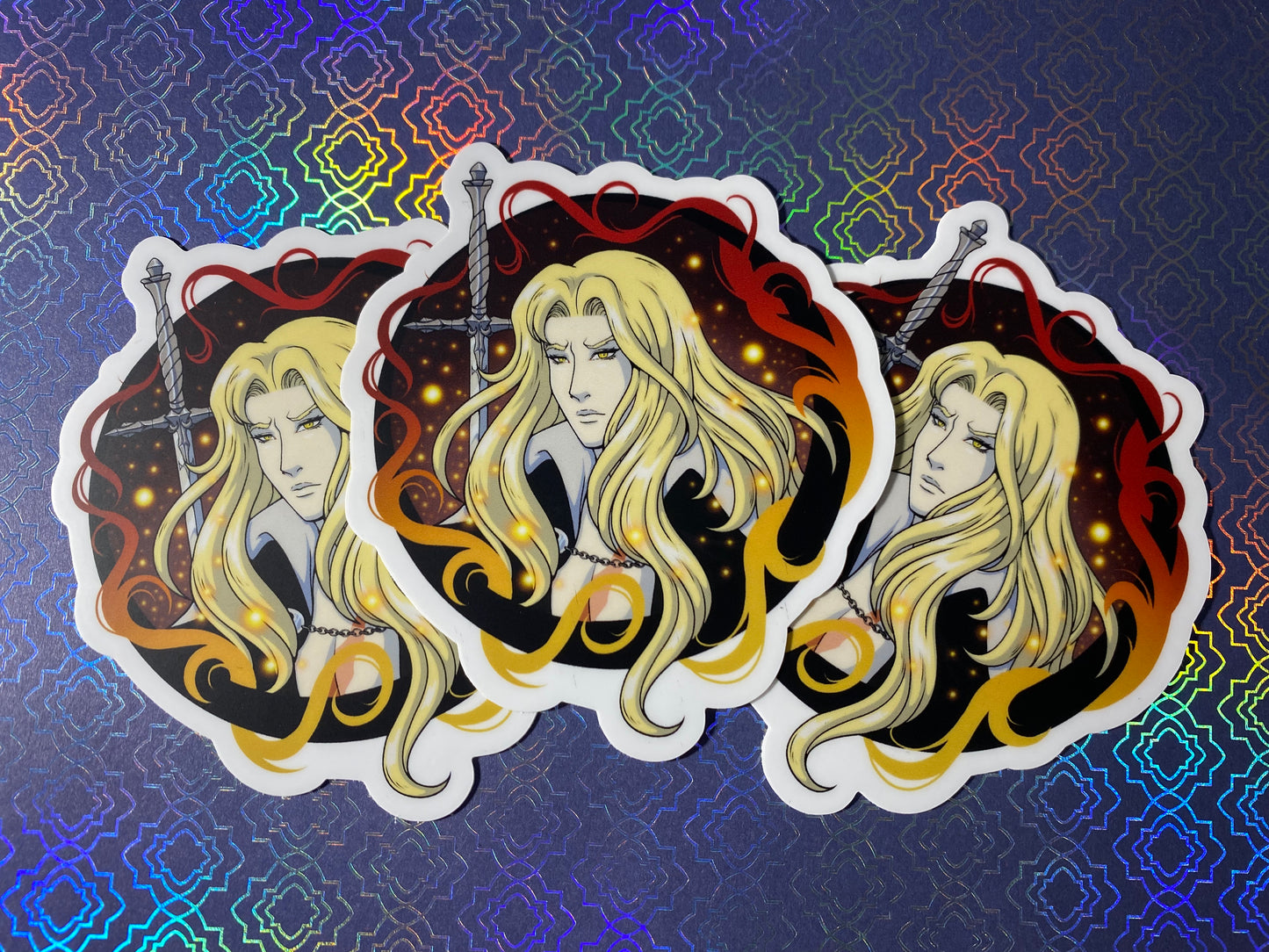 Alucard Castlevania Fan Art Vinyl Sticker