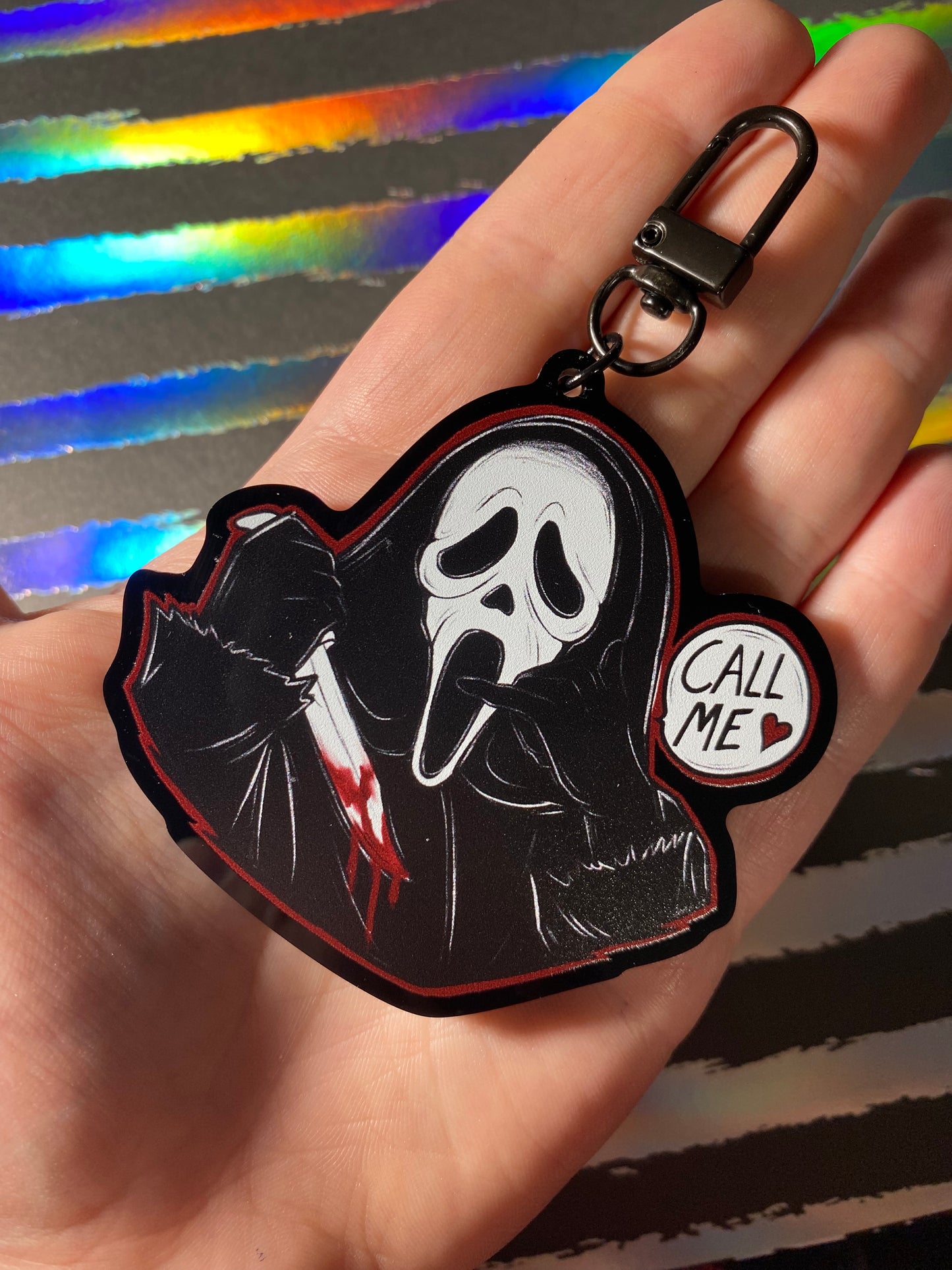 Call Me Ghostface 3” Acrylic Keychain